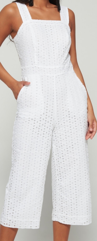 Maison Jules Eyelet Jumpsuit, NWT - Picture 1 of 7